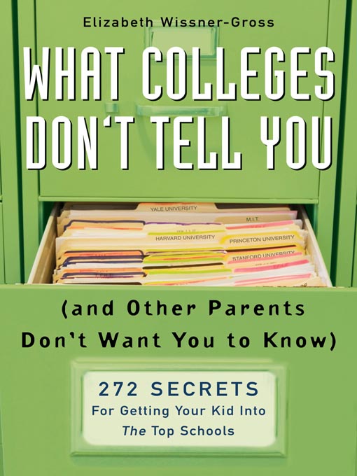 Title details for What Colleges Don't Tell You (And Other Parents Don't Want You to Know) by Elizabeth Wissner-Gross - Wait list